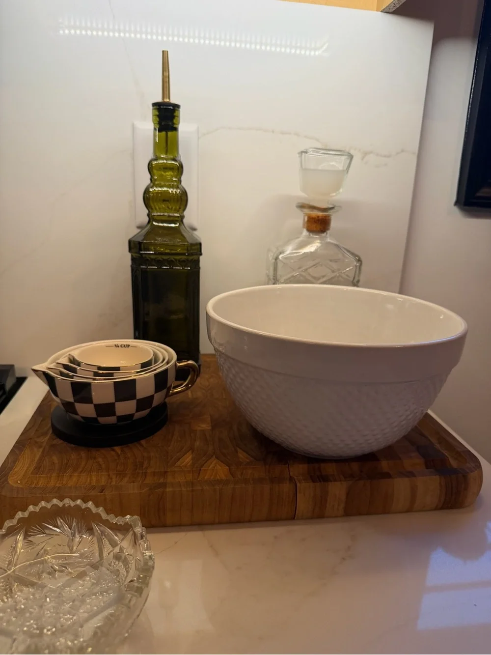 Mayfair & Jackson Large Serving Bowl with Embossed Dots
